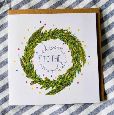 Welcome To The World Greetings Card £3.50