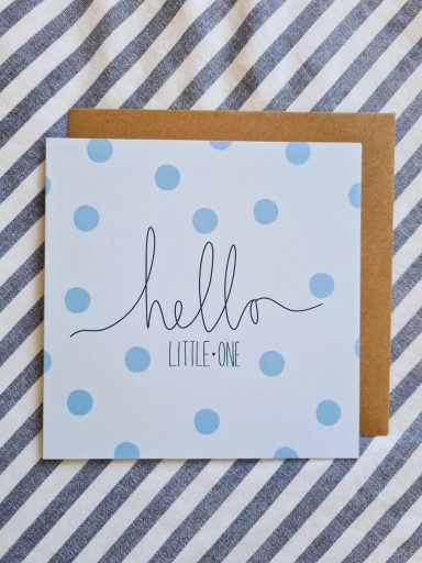 Hello Little One Blue Card