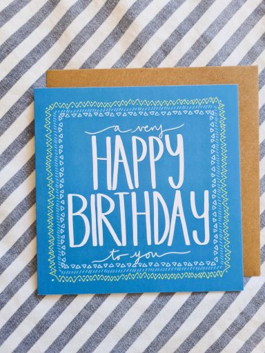 A Very Happy Birthday To You Greetings Card £3