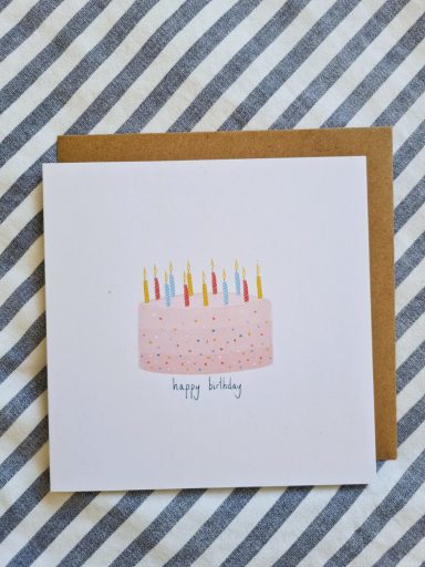 Happy Birthday Cake Greetings Card £3 SOLD OUT