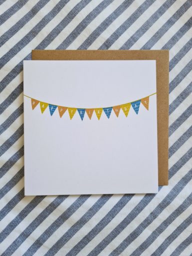 Happy Birthday Bunting Greetings Card £3