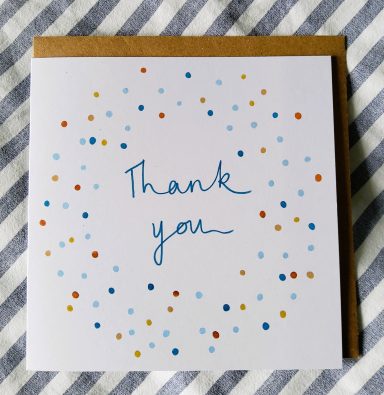 Thank You Greetings Card £3.50