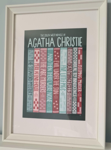 Agatha Christie's South West Novels A5 Print £8