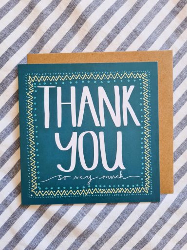 Thank You So Very Much Greetings Card £3 - SOLD OUT